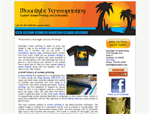 Tablet Screenshot of moonlightscreenprinting.com